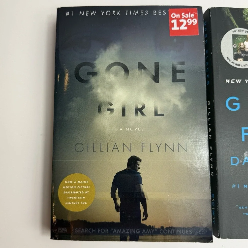 Gillian Flynn Gone Girl First Movie Tie In Dark Places Paperback 2-Book Book Lot